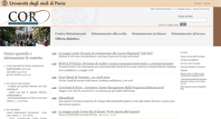 Desktop Screenshot of cor.unipv.eu