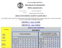 Tablet Screenshot of amministrativo.unipv.it