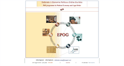 Desktop Screenshot of epog.unipv.it