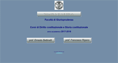 Desktop Screenshot of costituzionale.unipv.it