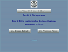 Tablet Screenshot of costituzionale.unipv.it